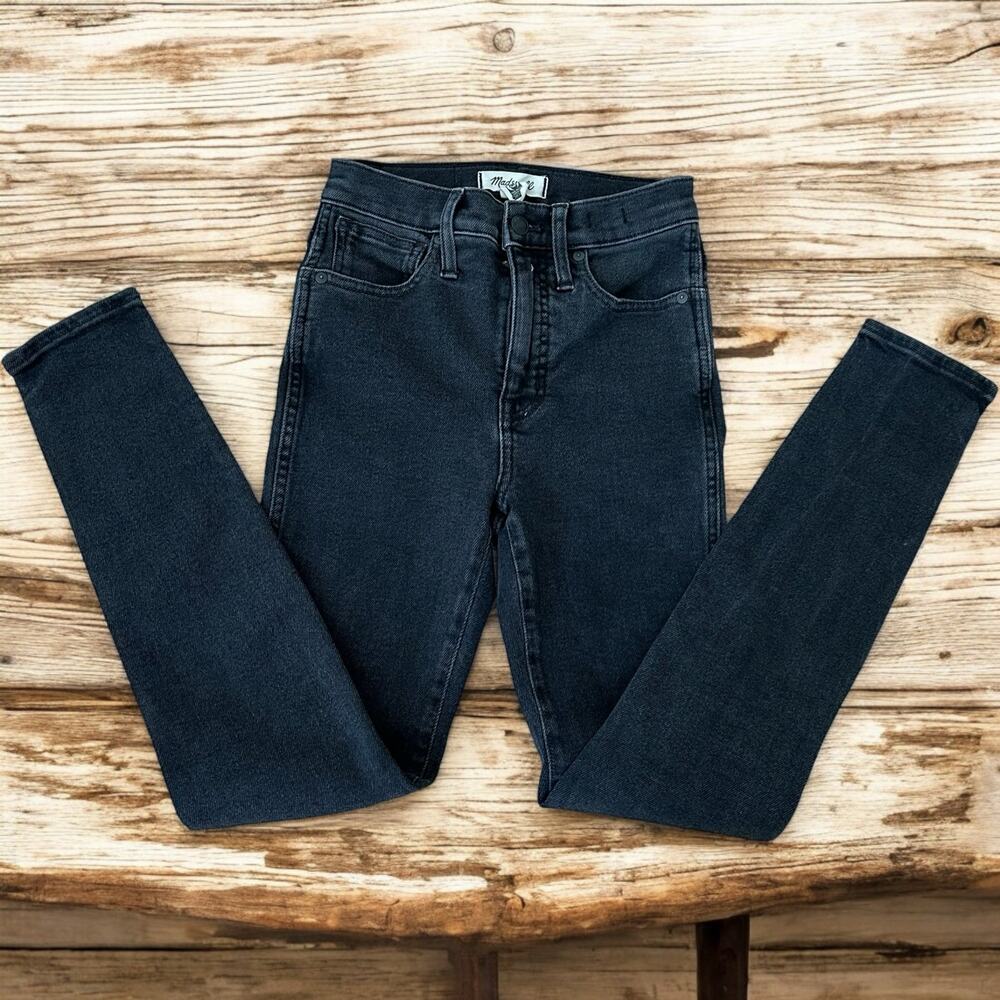 Madewell Women’s 10” High Rise Charcoal Gary Skinny Jeans Size 25